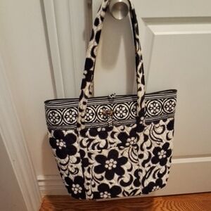 Vera Bradley Retired Night & Day Pattern Toggle Tote